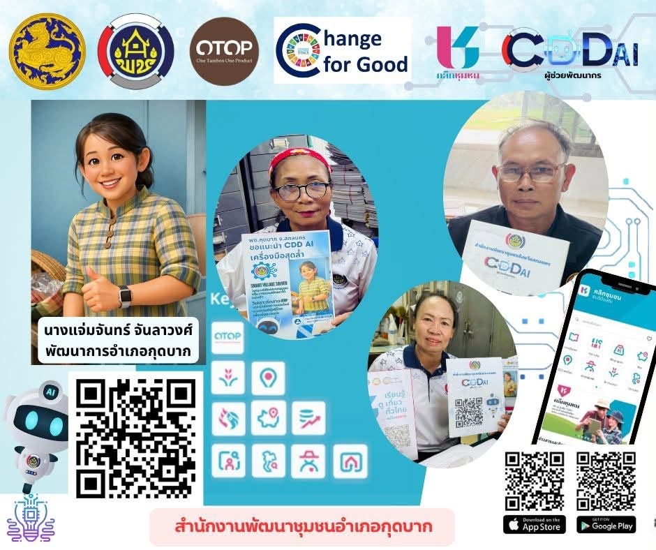พช.กุดบาก : ประชาสัมพันธ์และส่งเสริมการใช้ประโยชน์ แอปพลิเคชัน Click ชุมชน และะแอปพลิเคชัน Click ชุมชน